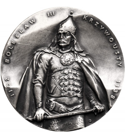 Polska, PRL (1952-1989). Mały medal 1988 (40 mm) Bolesław Krzywousty, Seria Koszalińska