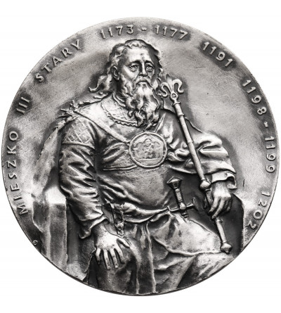 Polska. Mały medal 1990 (40 mm) z Serii Królewskiej Koszalińskiego Oddziału PTAiN - Mieszko III Stary