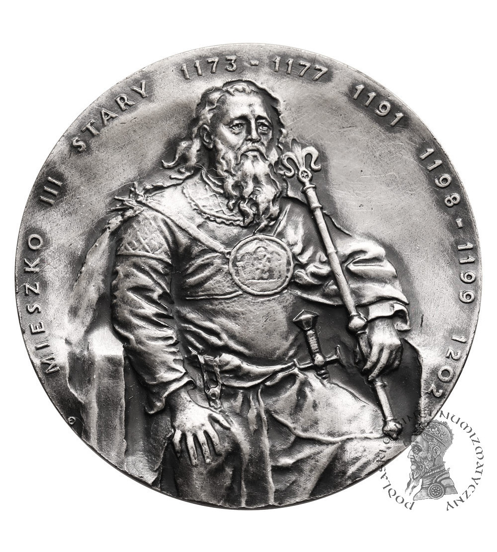 Poland. Small medal 1990 (40 mm), PTAiN Koszalin - Mieszko III Stary (Mieszko the Old)