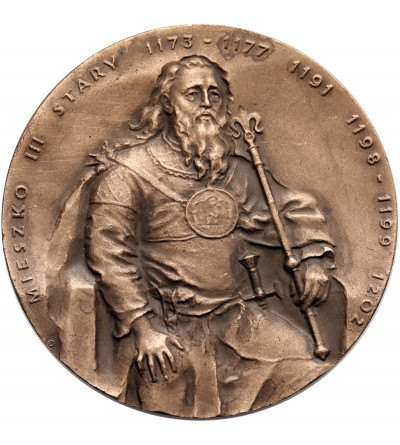 Poland. Small medal 1990, PTAiN Koszalin - Mieszko III Stary (Mieszko the Old)