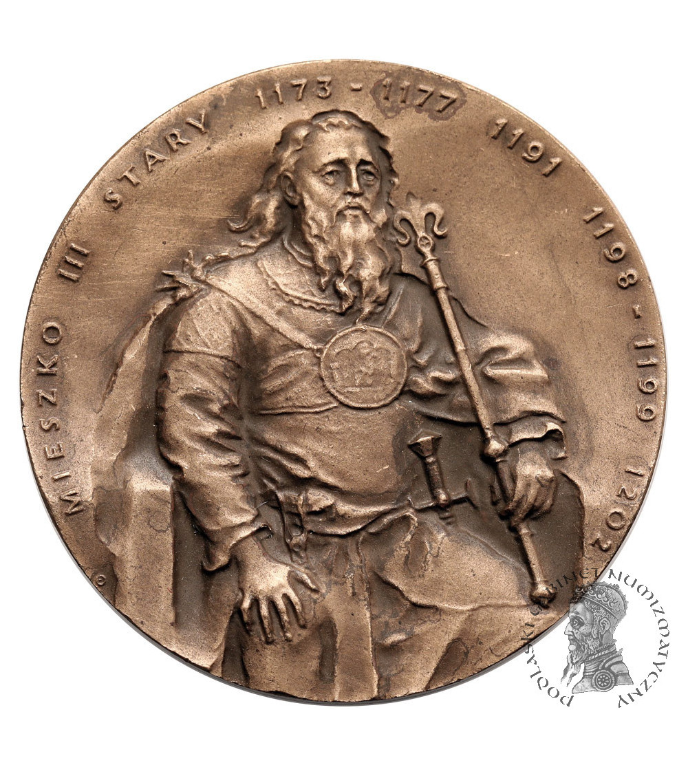 Poland. Small medal 1990, PTAiN Koszalin - Mieszko III Stary (Mieszko the Old)
