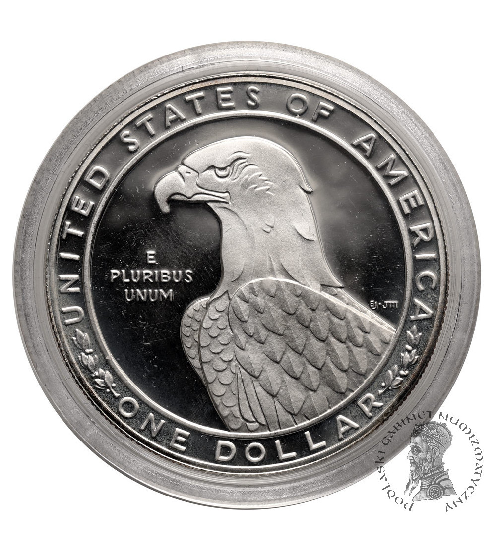 USA. 1 Dollar 1983 S, San Francisco, XXIII Olympic Games in Los Angeles 1984, Discus Throw - Proof