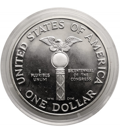 USA. 1 dolar 1989 S, San Francisco, 200 Rocznica Kongresu - Proof