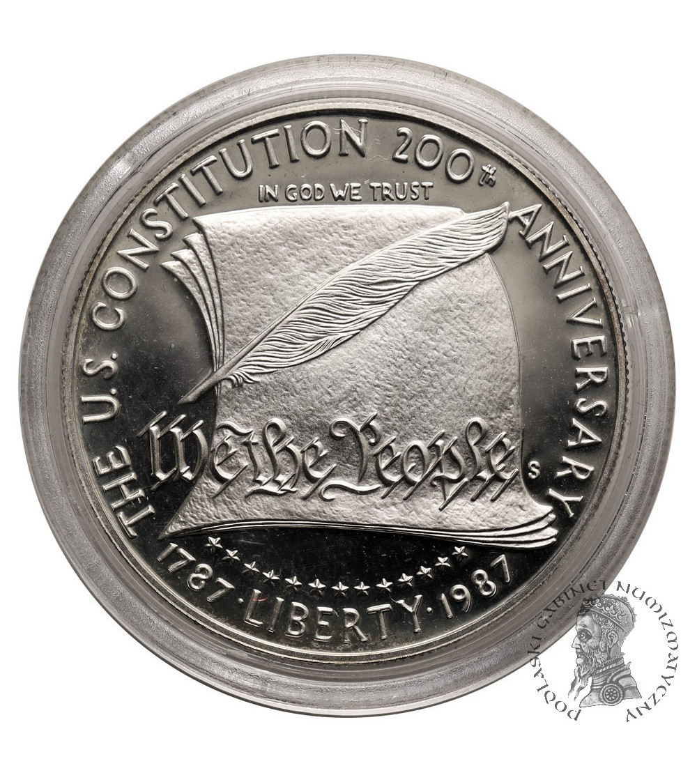 USA. 1 Dollar 1987 S, San Francisco, 200th Anniversary of the Constitution - Proof