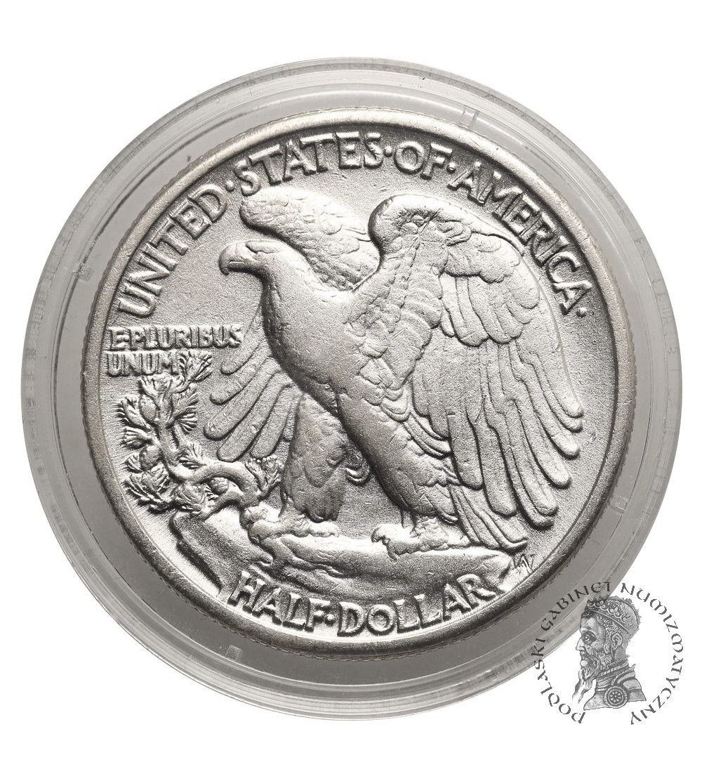 USA. 1/2 dolara 1941, Filadelfia - "Walking Liberty Half Dollar"