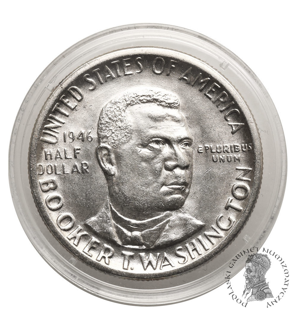 USA. 1/2 Dollar 1946, Philadelphia, Booker T. Washington Memorial