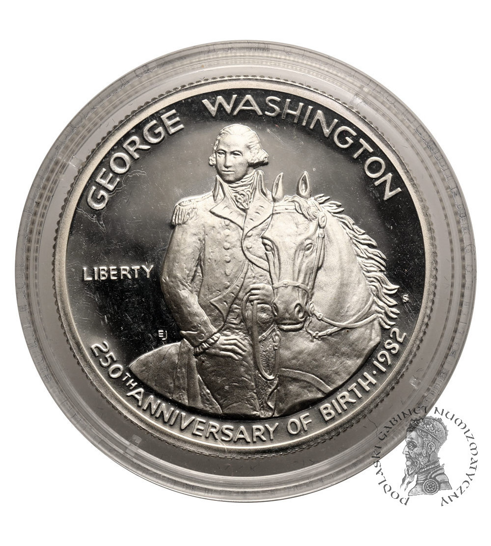 USA. 1/2 Dollar 1982 S, San Francisco, 250th Anniversary of George Washington's Birthday - Proof
