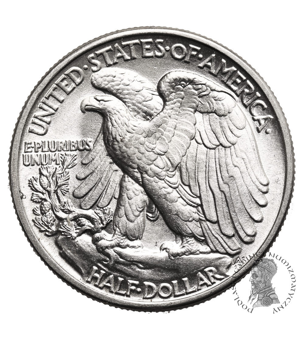 USA. 1/2 dolara 1943, Filadelfia - "Walking Liberty Half Dollar"