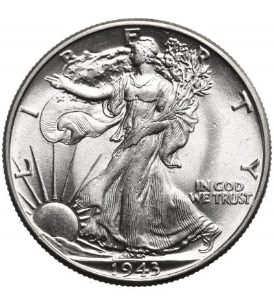 USA. 1/2 dolara 1943, Filadelfia - "Walking Liberty Half Dollar"