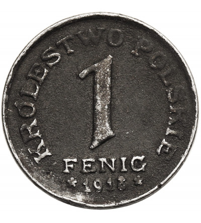 Królestwo Polskie. 1 fenig 1918 FF, Stuttgart