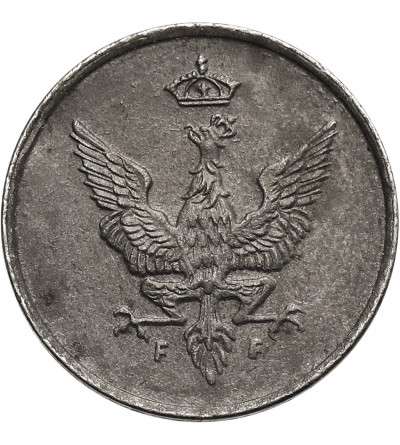 Kingdom of Poland (WWI German Occupation). Pfennig 1918 FF, Stuttgart