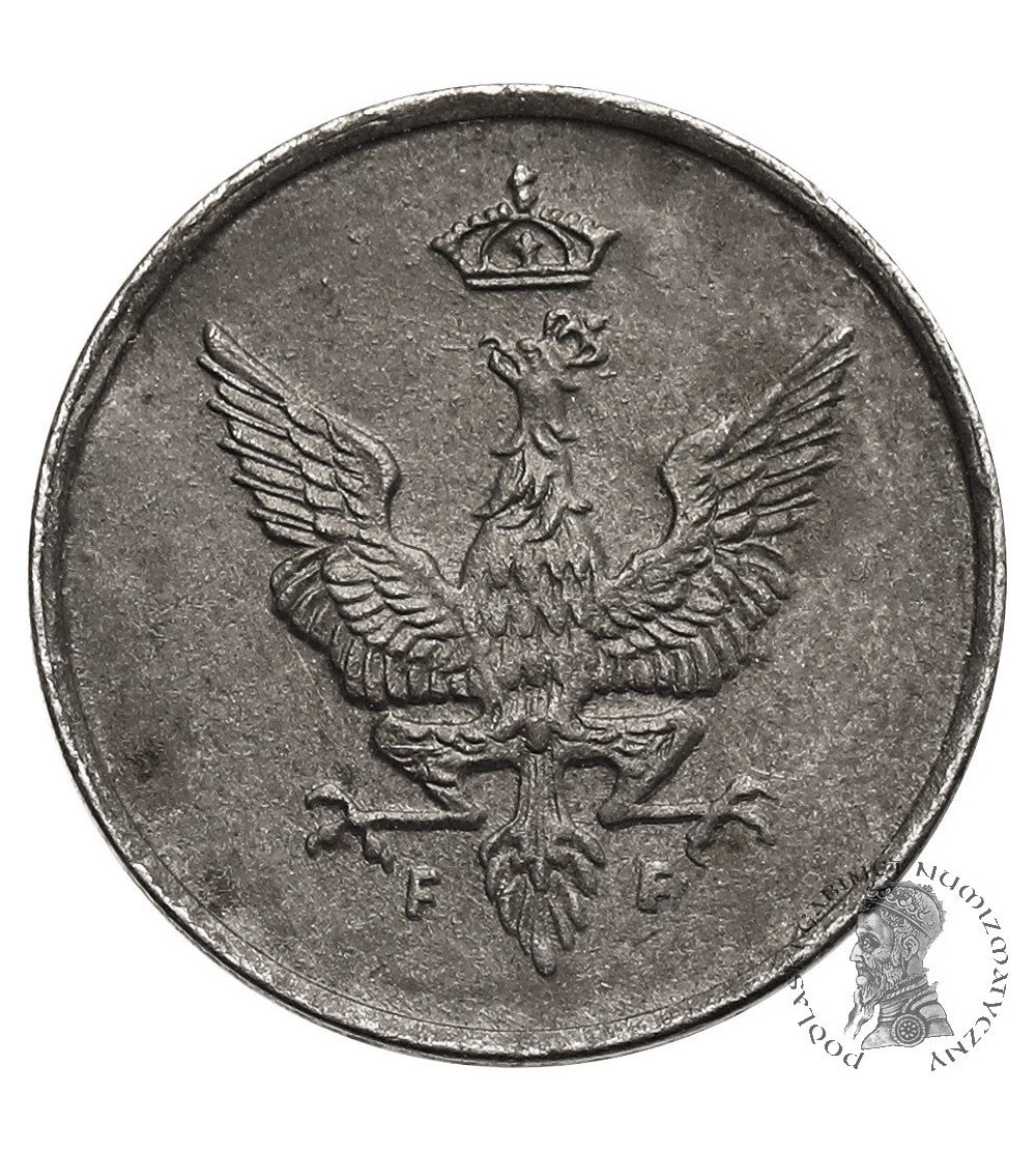 Kingdom of Poland (WWI German Occupation). Pfennig 1918 FF, Stuttgart
