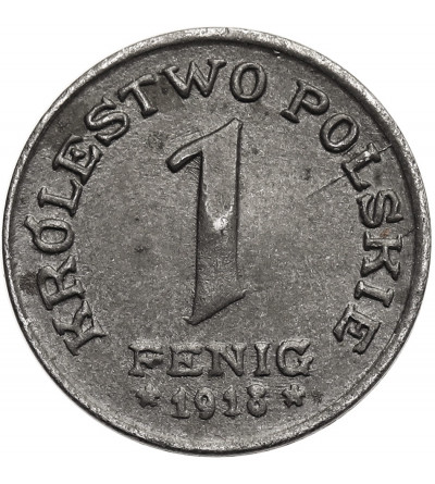 Kingdom of Poland (WWI German Occupation). Pfennig 1918 FF, Stuttgart