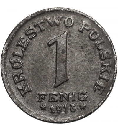 Kingdom of Poland (WWI German Occupation). Pfennig 1918 FF, Stuttgart