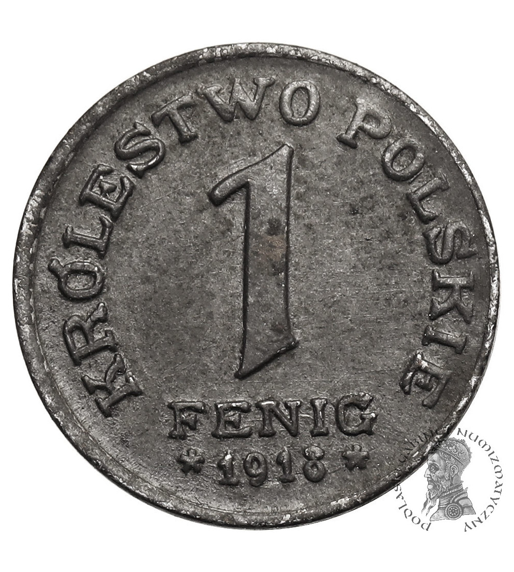 Królestwo Polskie. 1 fenig 1918 FF, Stuttgart