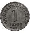 Królestwo Polskie. 1 fenig 1918 FF, Stuttgart