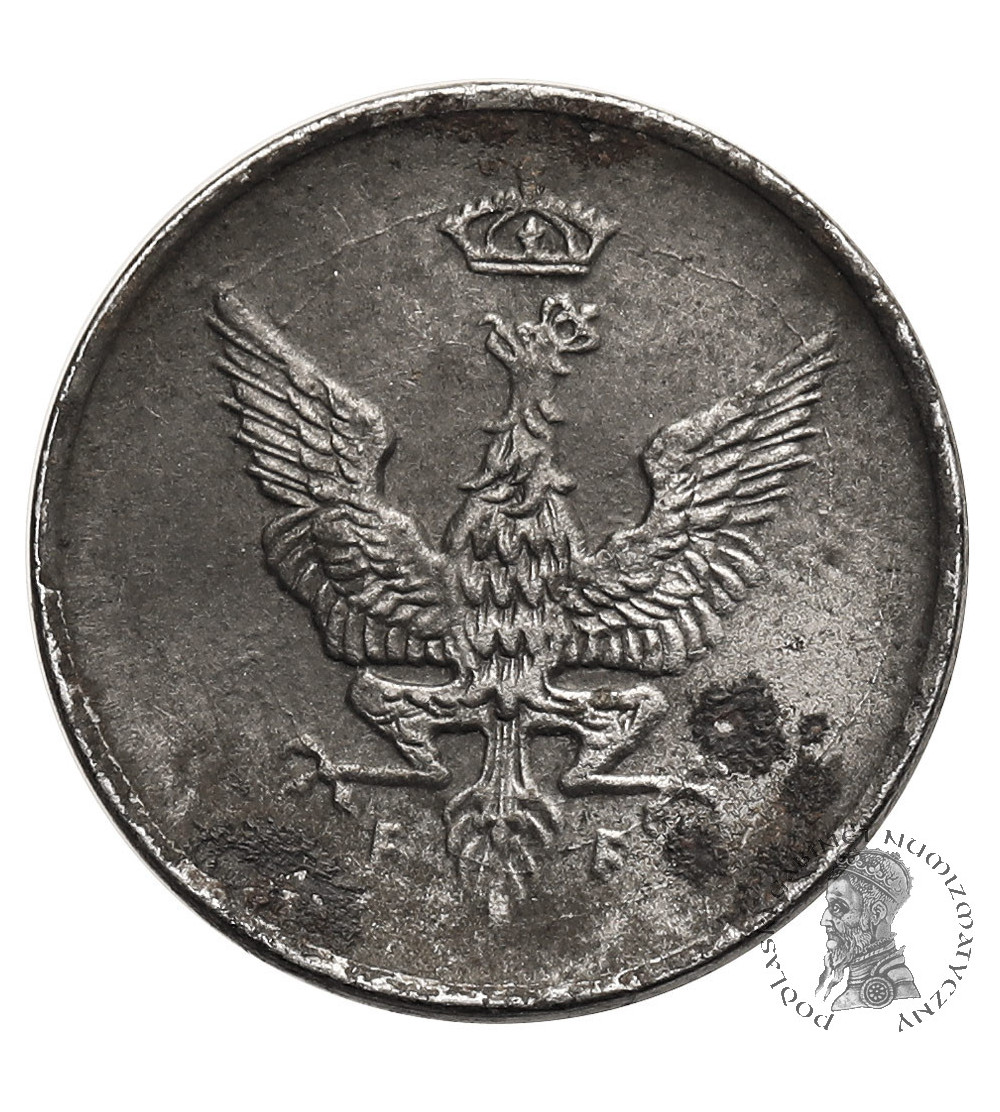 Kingdom of Poland (WWI German Occupation). Pfennig 1918 FF, Stuttgart
