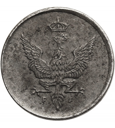 Kingdom of Poland (WWI German Occupation). Pfennig 1918 FF, Stuttgart