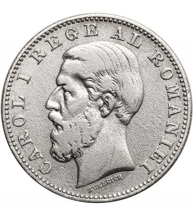 Rumunia, Karol I (1866-1914). 1 Leu 1884 B
