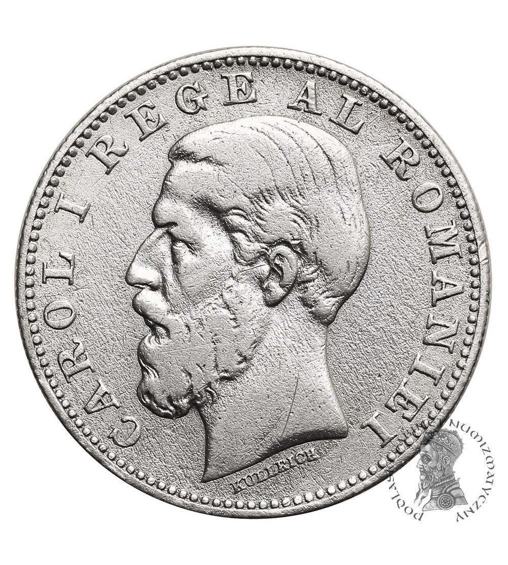 Rumunia, Karol I (1866-1914). 1 Leu 1884 B