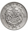 Romania, Carol I (1866-1914). 1 Leu 1901
