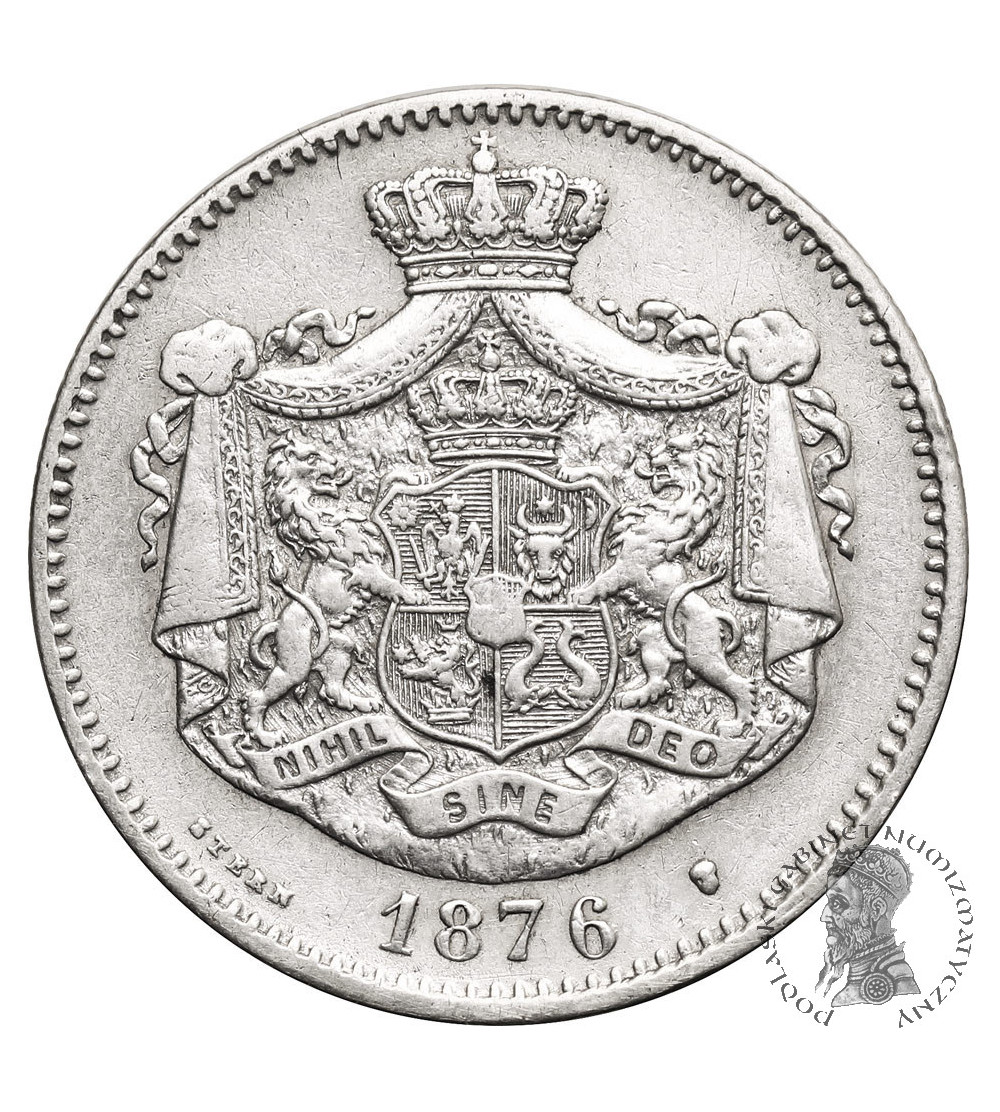 Rumunia, Karol I (1866-1914). 2 Lei 1876 (b), Bruksela