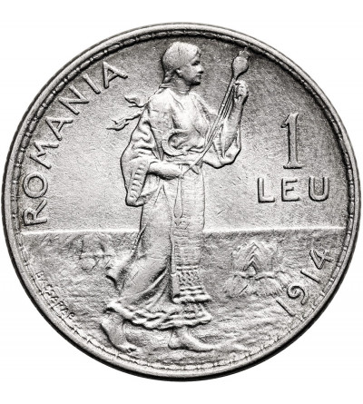 Rumunia, Karol I (1866-1914). 1 Leu 1914