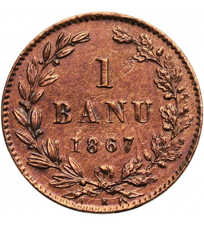 Romania, Carol I (1866-1914). 1 Banu 1867 H, Heaton and Sons