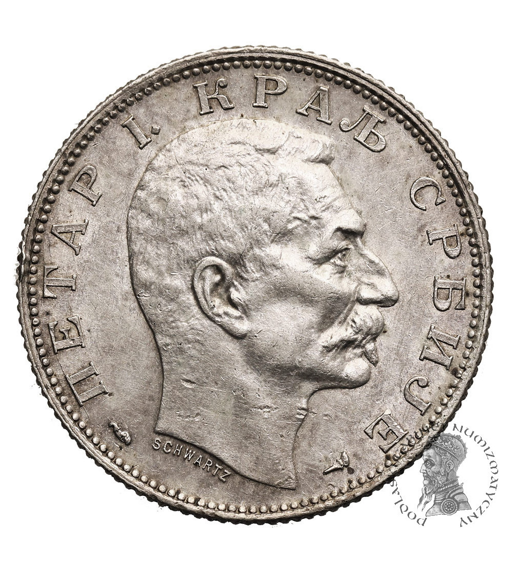Serbia, Piotr I (1903-1918). 2 Dinary 1915