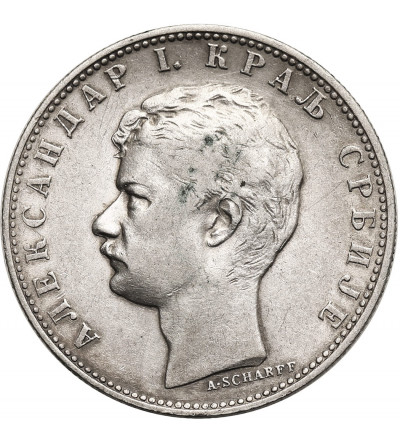 Serbia, Aleksander I (1889-1903). 1 Dinar 1897