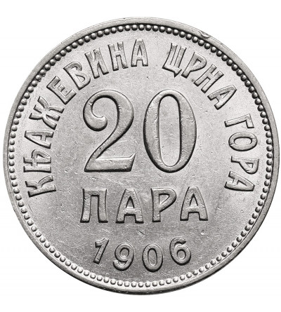 Czarnogóra, Mikołaj I (1860-1918). 20 Para 1906