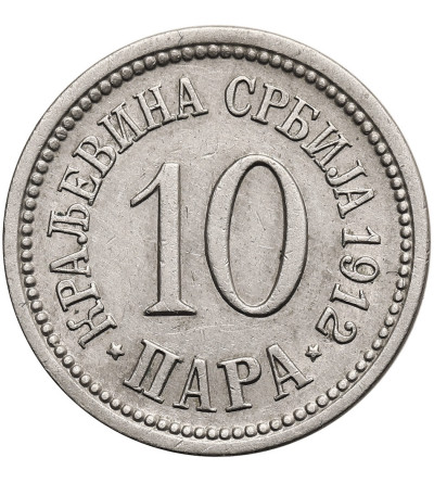 Serbia, Piotr I (1903-1918). 10 Para 1912