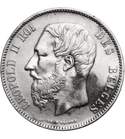 Belgium, Leopold II (1865-1909). 5 Francs 1870, DES BELGES
