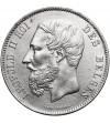 Belgium, Leopold II (1865-1909). 5 Francs 1873, DES BELGES