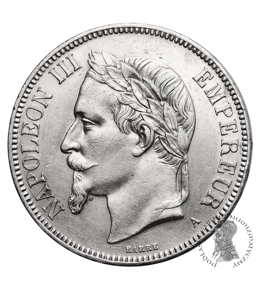 France, Napoleon III (1852-1870). 5 Francs 1870 A, Paris