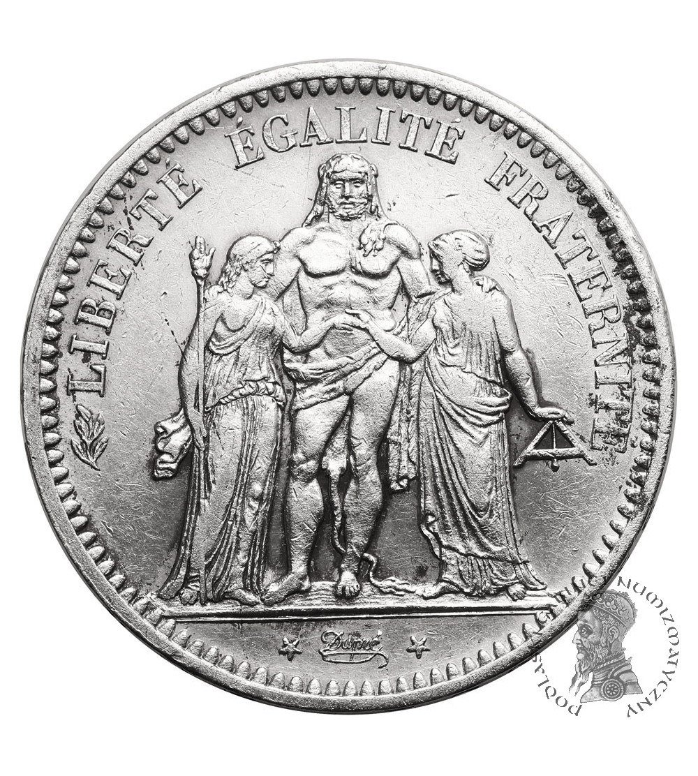 France, Second Republic 1848-1851. 5 Francs 1849 A, Paris, Hercules
