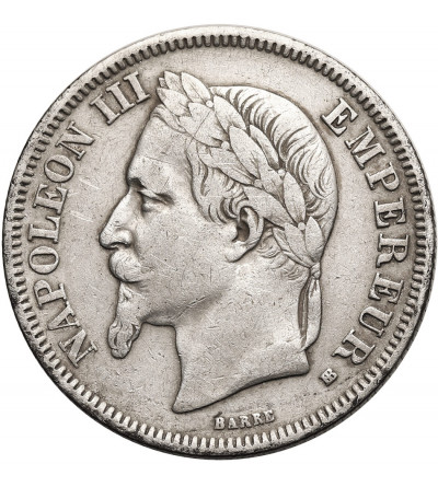 Francja, Napoleon III (1852-1870). 2 franki 1866 BB, Strasburg