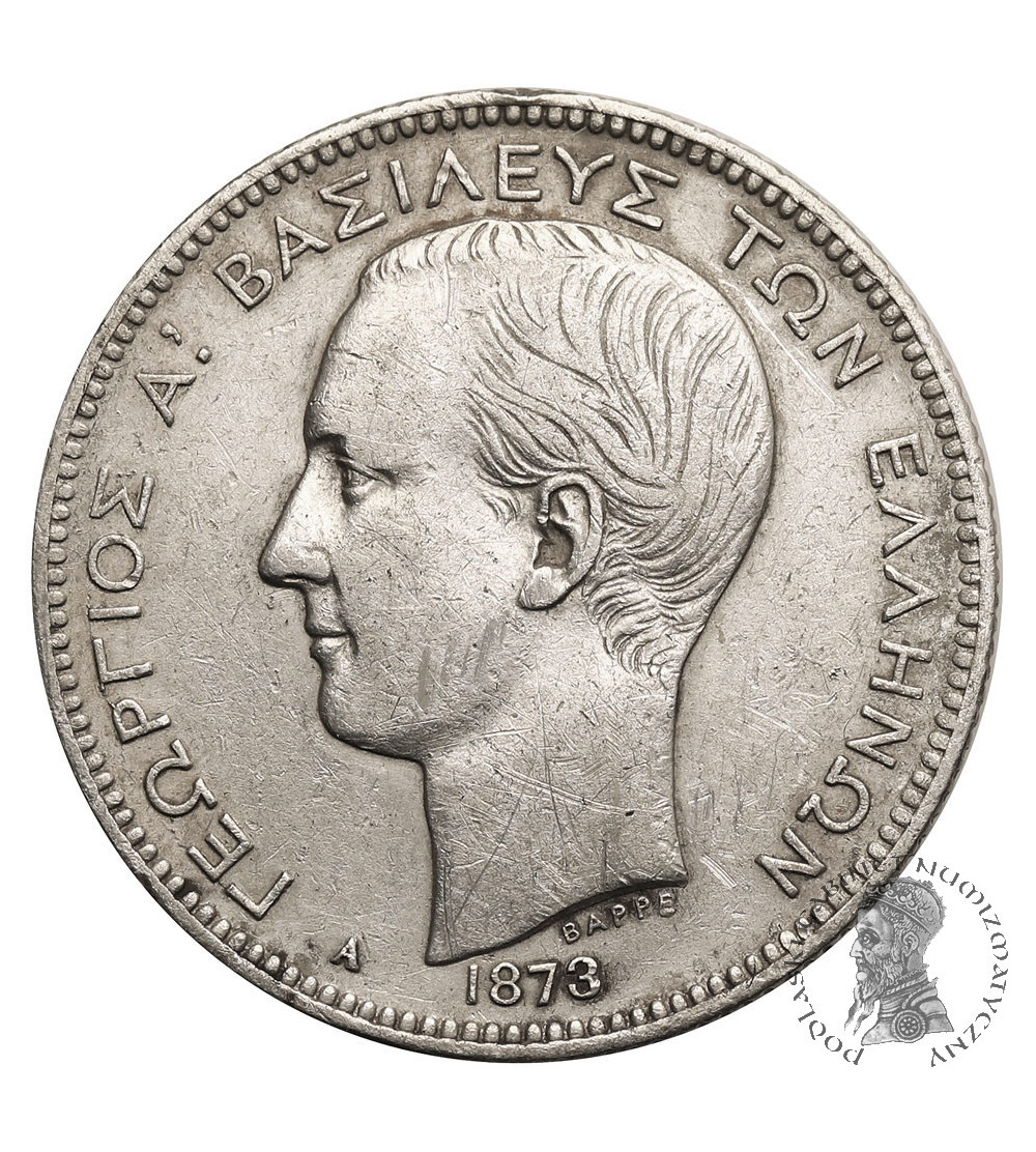 Grecja, Jerzy I (1863-1913). 2 drachmy 1873