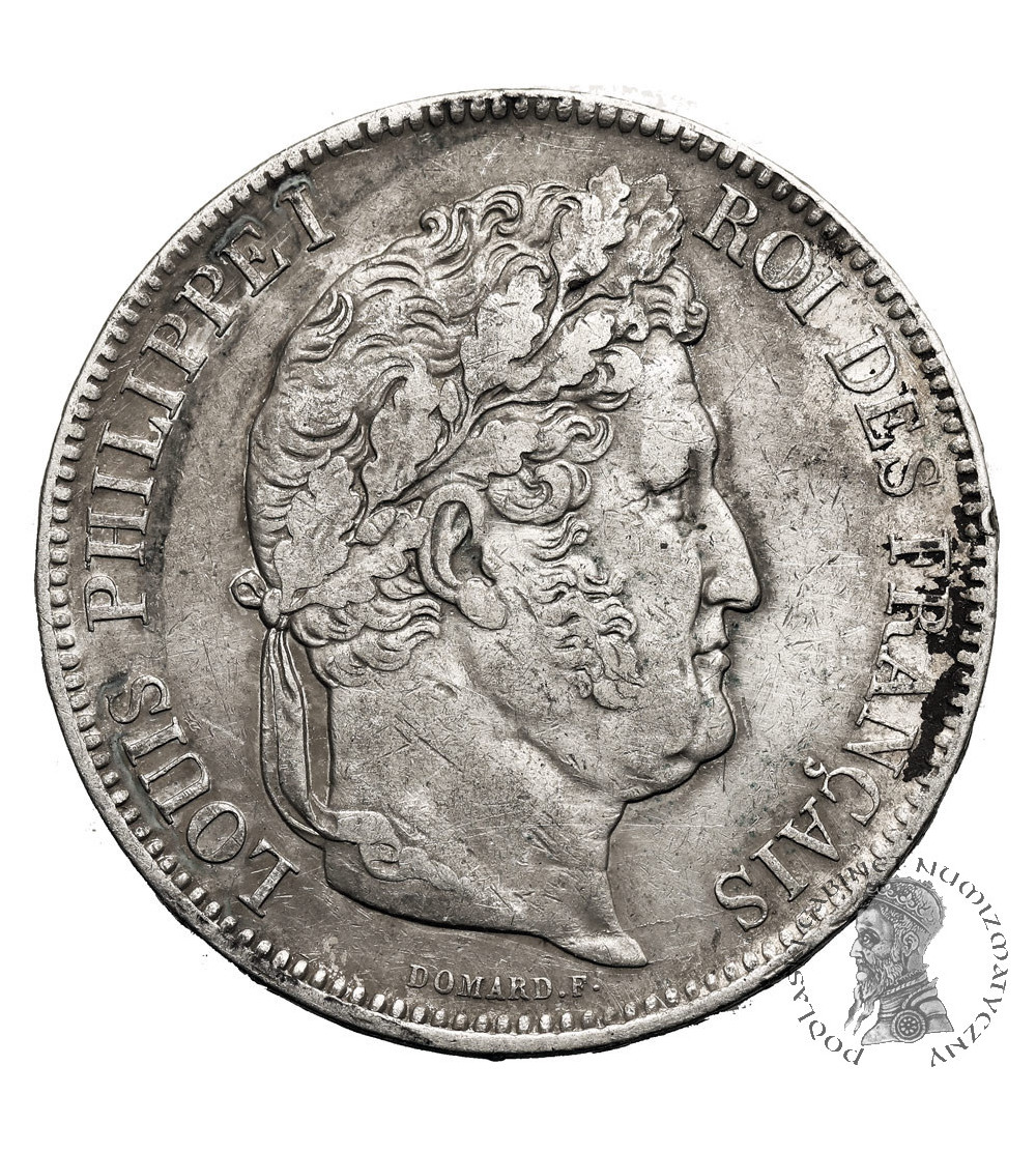 Francja, Louis-Philippe (1830-1848). 5 franków 1840 W, Lille