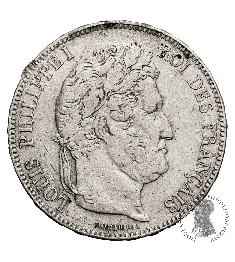 Francja, Louis-Philippe (1830-1848). 5 franków 1832 K, Bordeaux
