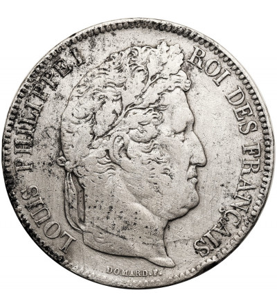 France, Louis-Philippe (1830-1848). 5 Francs 1833 BB, Strasbourg