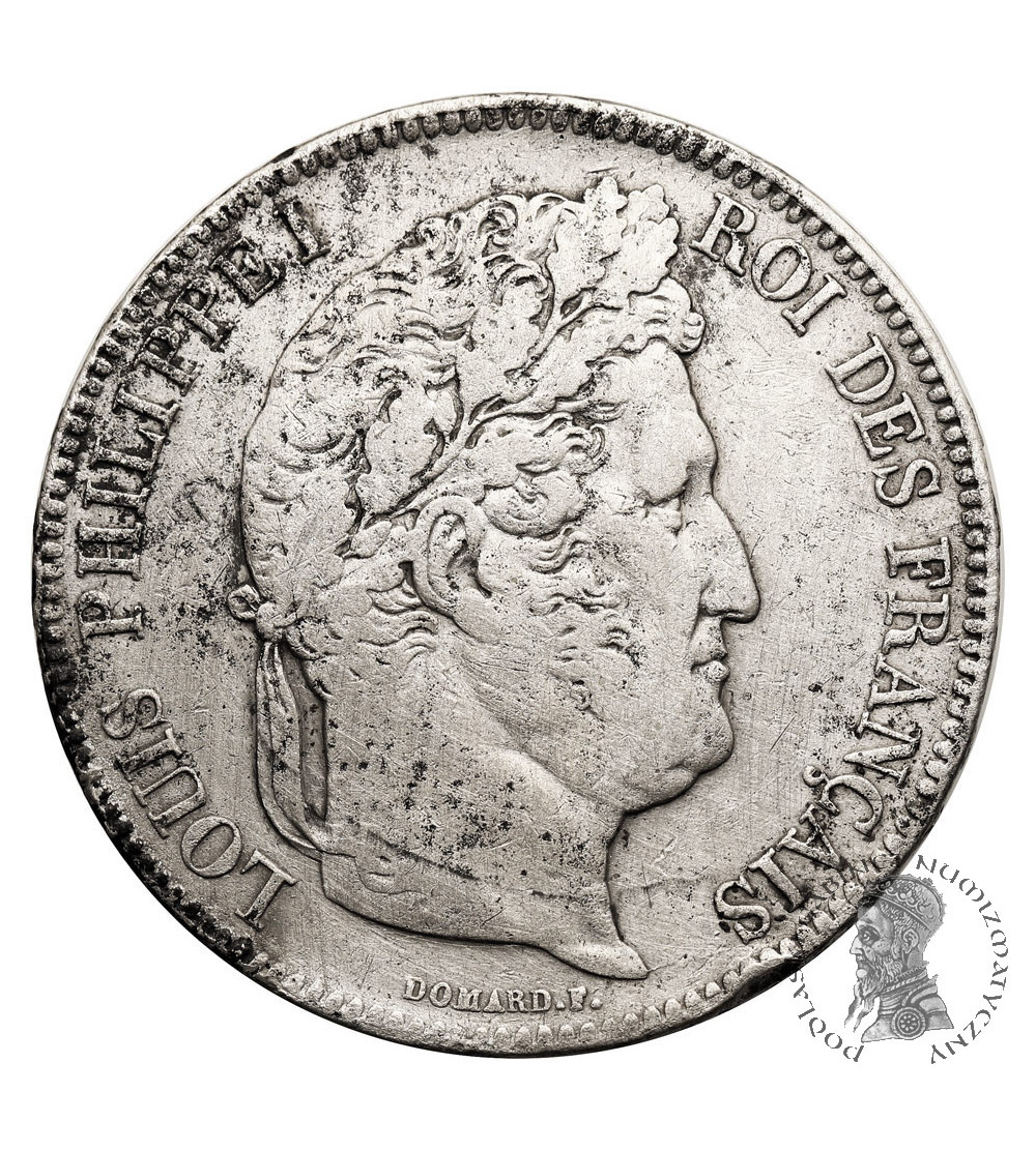 France, Louis-Philippe (1830-1848). 5 Francs 1833 BB, Strasbourg