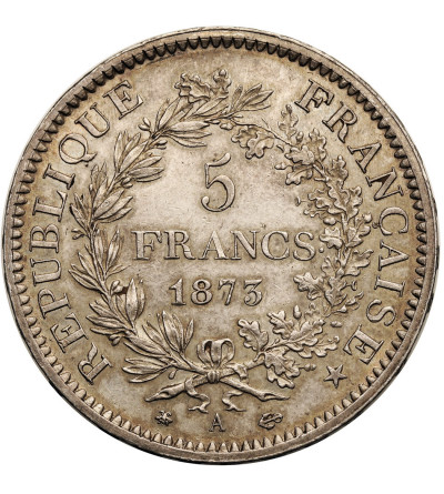 France, Third Republic (1871-1940). 5 Francs 1873 A, Paris, Hercules