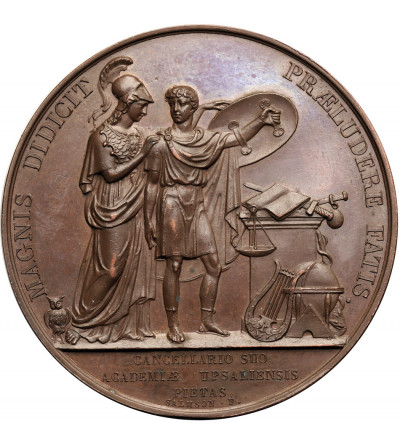 Szwecja, Oskar I (1844-1859), Medal 1818 wybity przez Uniwersytet w Uppsali dla uhonorowania Oskara I