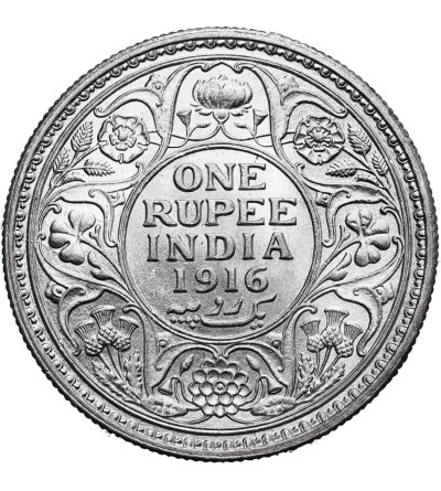India British, George V (1910-1936). 1 Rupee 1916 (c), Kolkata / Calcutta
