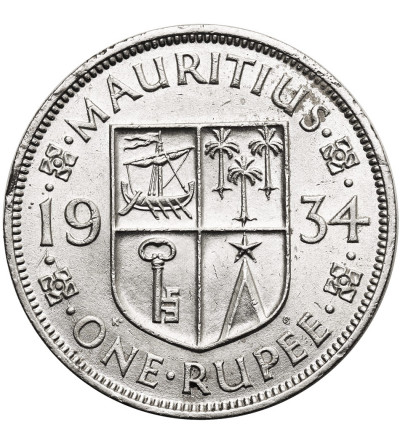 Mauritius, Jerzy V (1910-1936). 1 rupia 1934