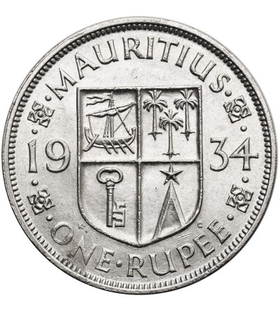 Mauritius, Jerzy V (1910-1936). 1 rupia 1934