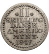 Danish West Indies, Christian VIII (1839-1848). 2 Skilling 1847
