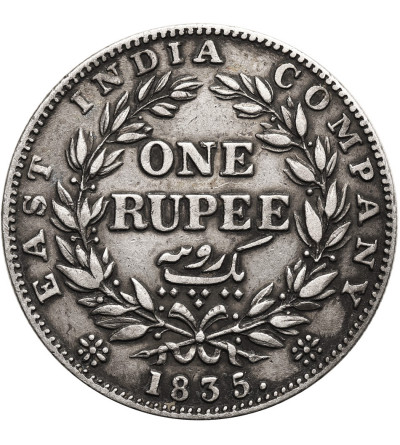 India British, William IV (1830-1837). 1 Rupee 1835 F (c), Kolkata / Calcutta