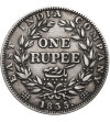 Indie Brytyjskie, William IV (1830-1837). 1 rupia 1835 F (c), Kolkata / Kalkuta